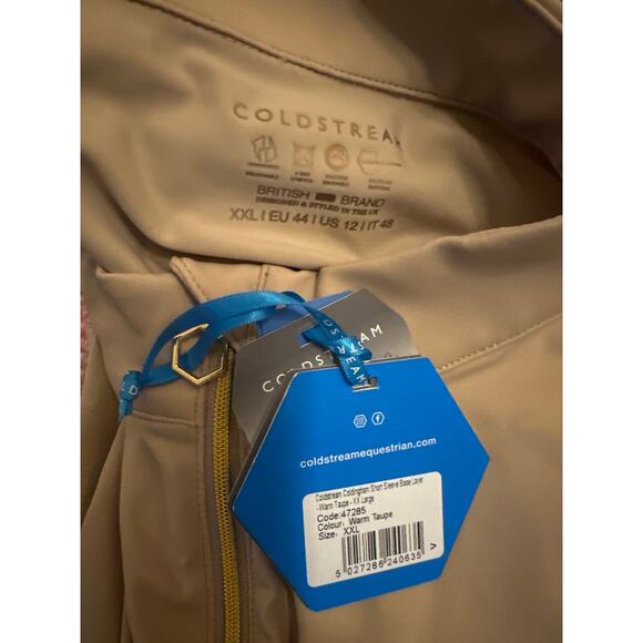 NWT Women XXL Coldstream Equestrian Coldingham Short Slv Base Layer Warm Taupe - Picture 7 of 7